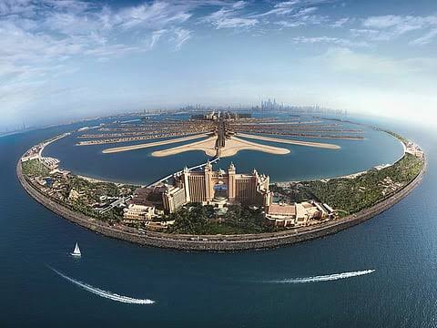Dubai skyline and residential property